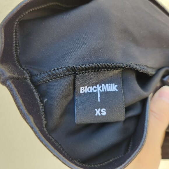 BLACKMILK Wet Look Suspender Shorts - Picture 4 of 5